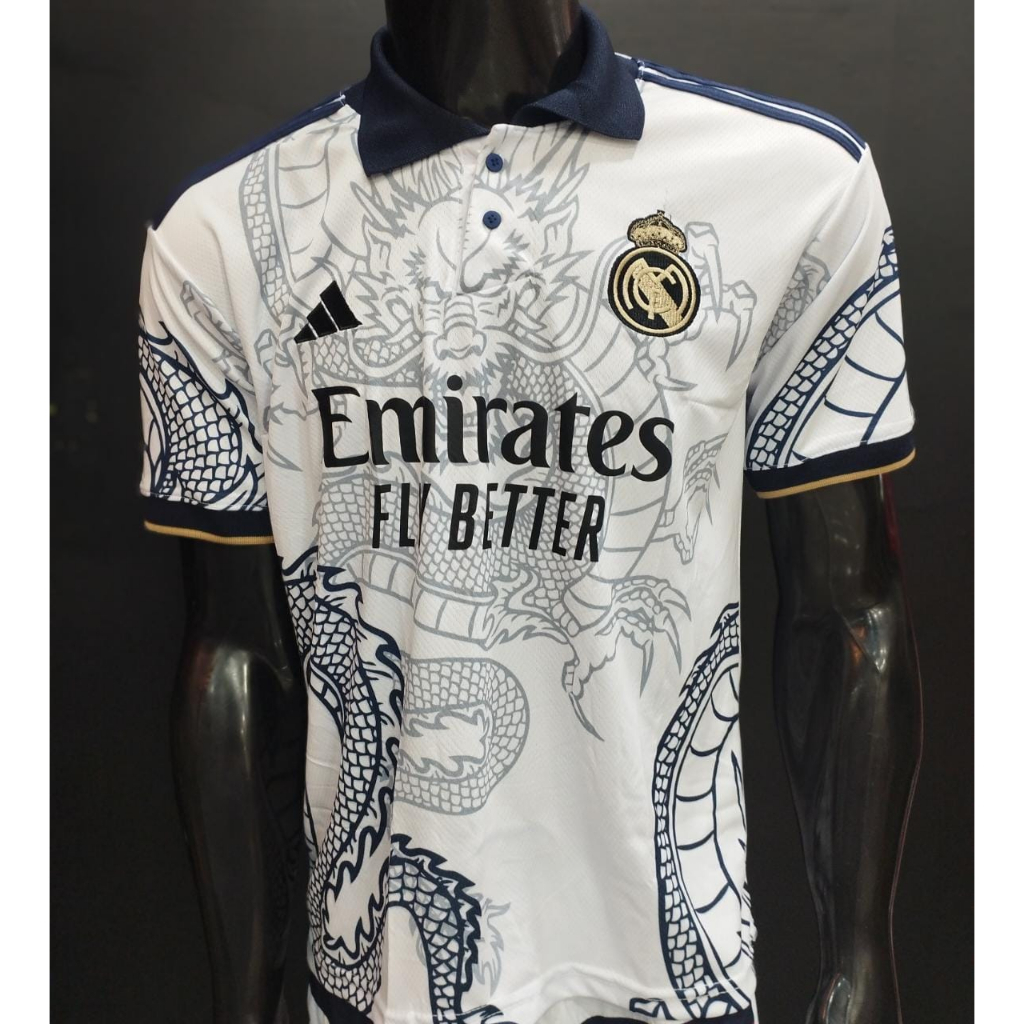 Camisa Polo de Time Real Madrid modelo dragão 2023 | Shopee Brasil