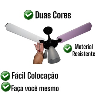kit 3 Hélice/Pá para ventilador de teto Multi Cor Original Envio Rápido/Decoração de quarto Sala Cozinha
