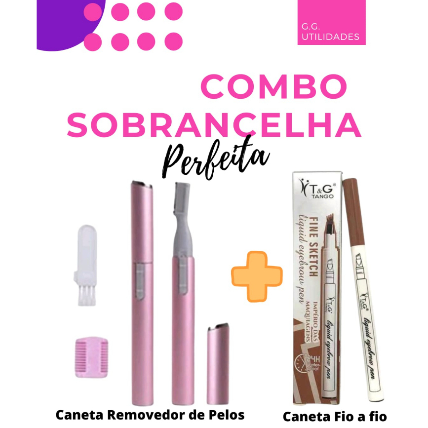 Nova Caneta de Sobrancelha 4D - Perfeita para todas as mulheres !