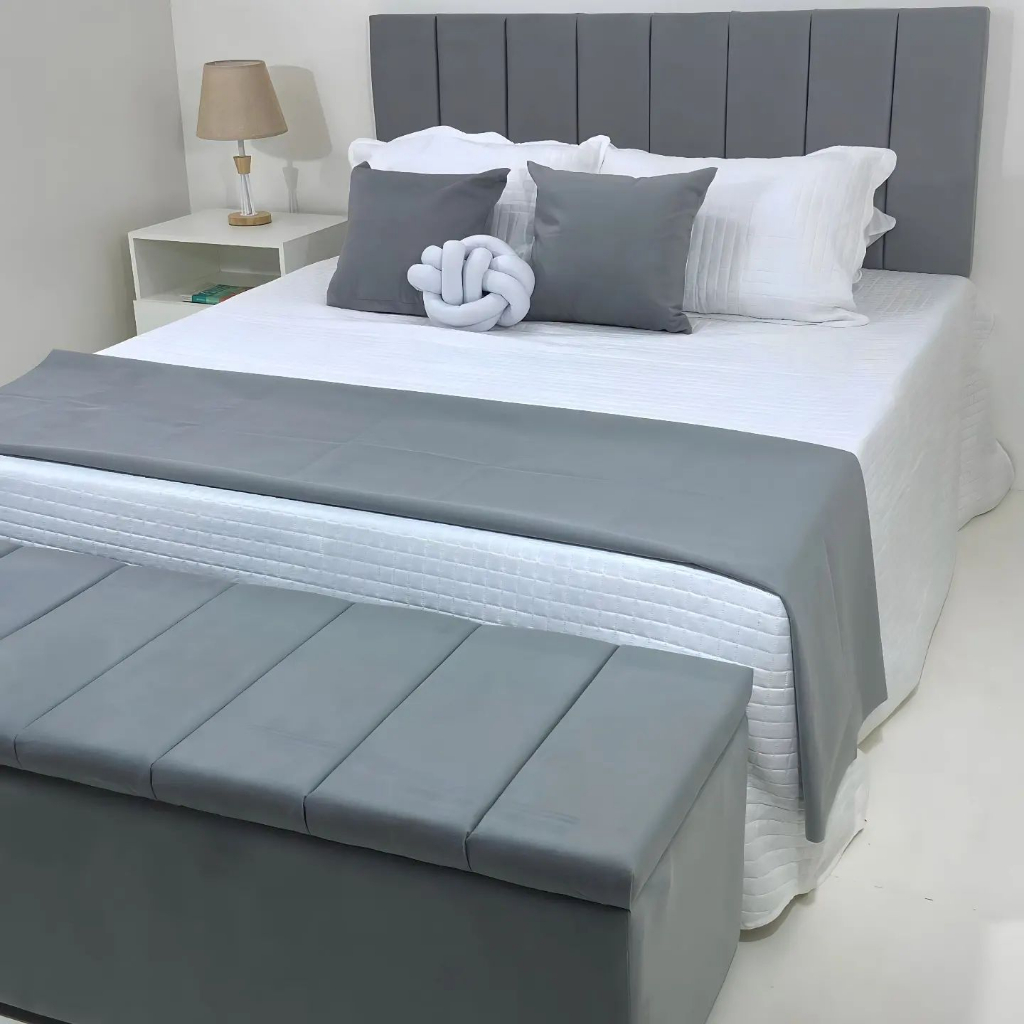 Cabeceira De Cama Box Estofada