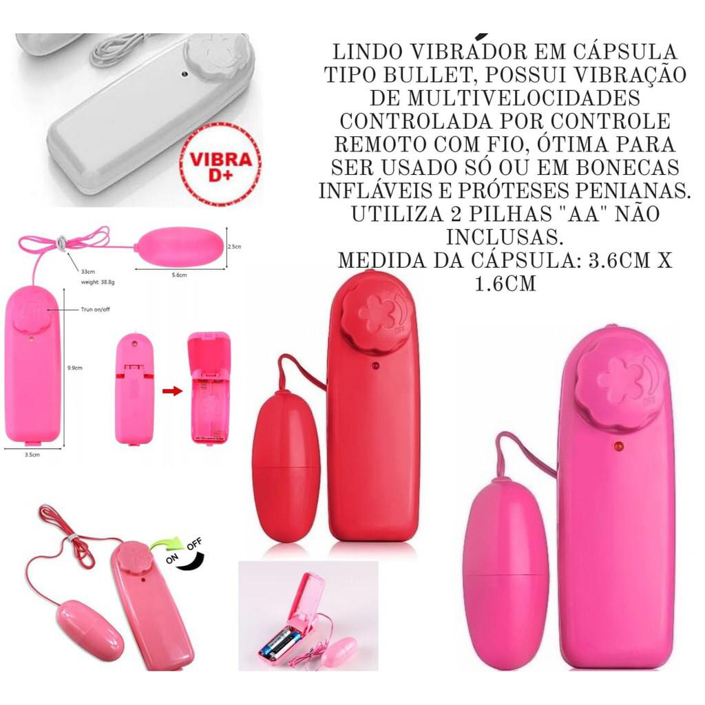 Vibrador Capsula Bullet Multivelocidades Vermelho Para Estimular Clitóris Ou Iniciar No 5336