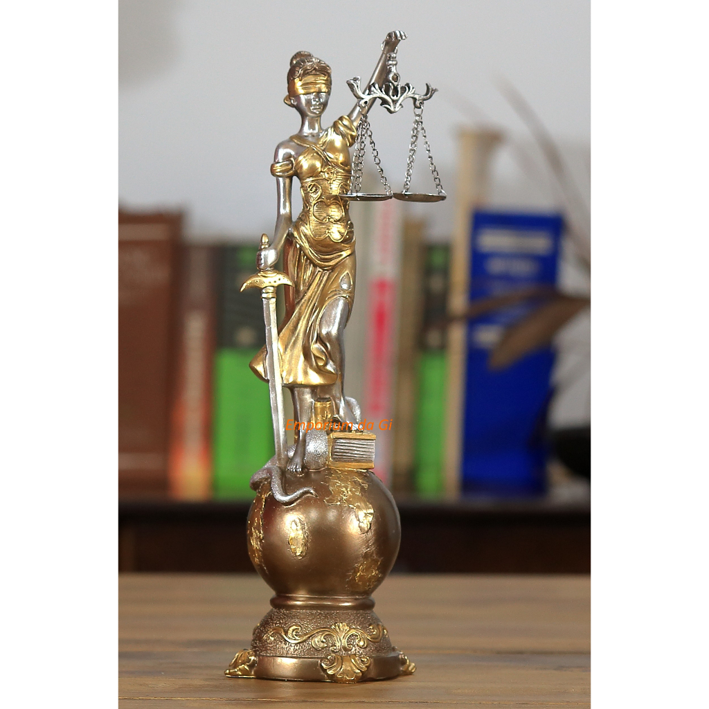 Estátua Deusa Têmis 63 cm Dama Da Justiça Símbolo Do Direito