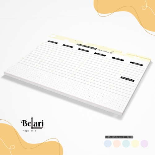 Planner De Mesa Planner Semanal A4 Planner Para Organização Planejamento Semanal Shopee Brasil 2344