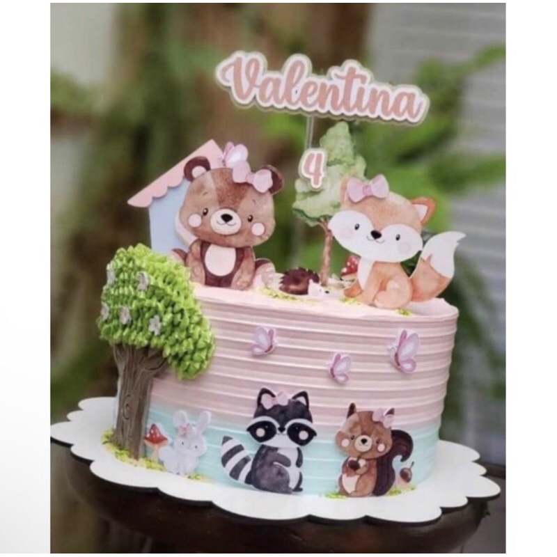 topo de bolo bosque encantado Shopee Brasil