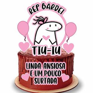 Topo de Bolo Meme Bento Palito Engraçado Festa Aniversario Decoração  Confeitaria