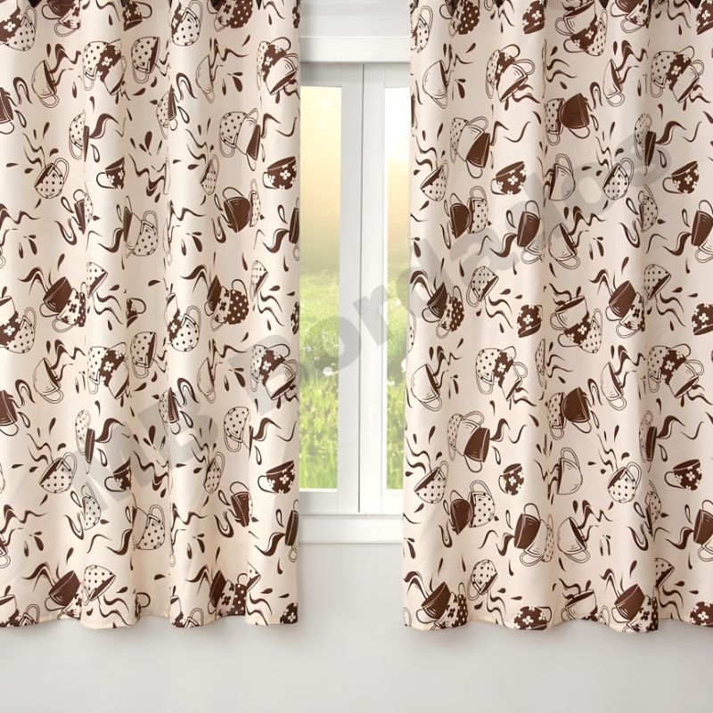 Cortinas de Cozinha Estampado - Casa e decoração