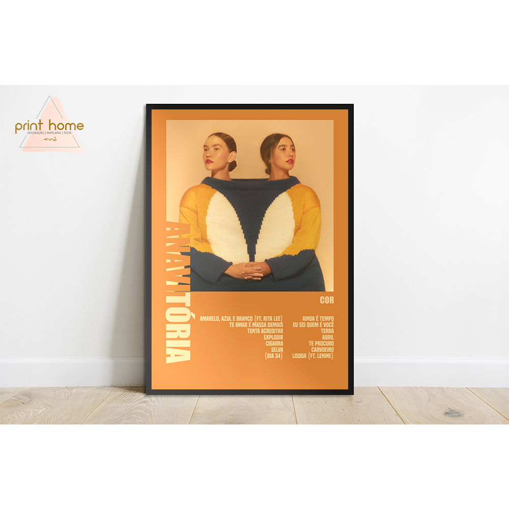 Quadro Placa MDF Poster Colors Album Anavitória Cor | Shopee Brasil