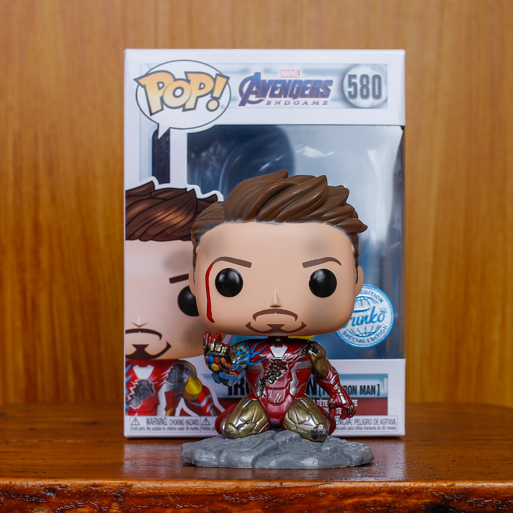 Funko Pop Iron Man 580 Avengers Endgame: I Am Iron Man Glow-in-The-Dark ...