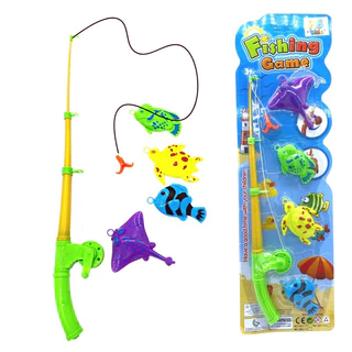 Kit de Pesca Infantil Vara Molinete Maleta Ração - AliExpress