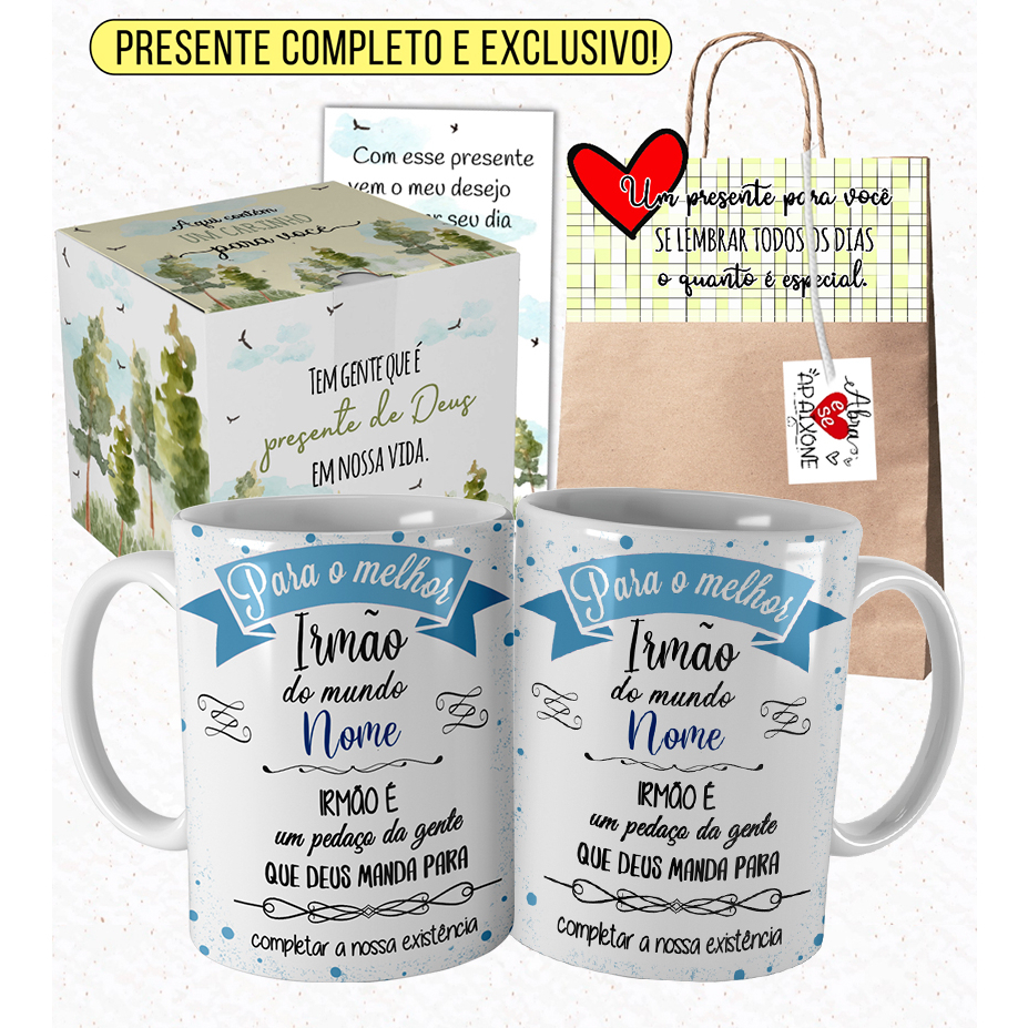 Caneca Irmão Irmã Minha Mãe Te Achou no Lixo Personalizada