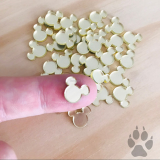 50 Mini Apliques Mickey ou Minnie1 cm
