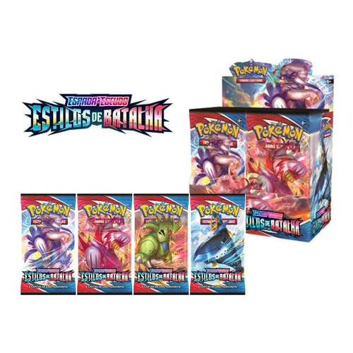 Box Booster Pokemon Espada Escudo 5 Estilos De Batalha C/ 36 | Shopee ...