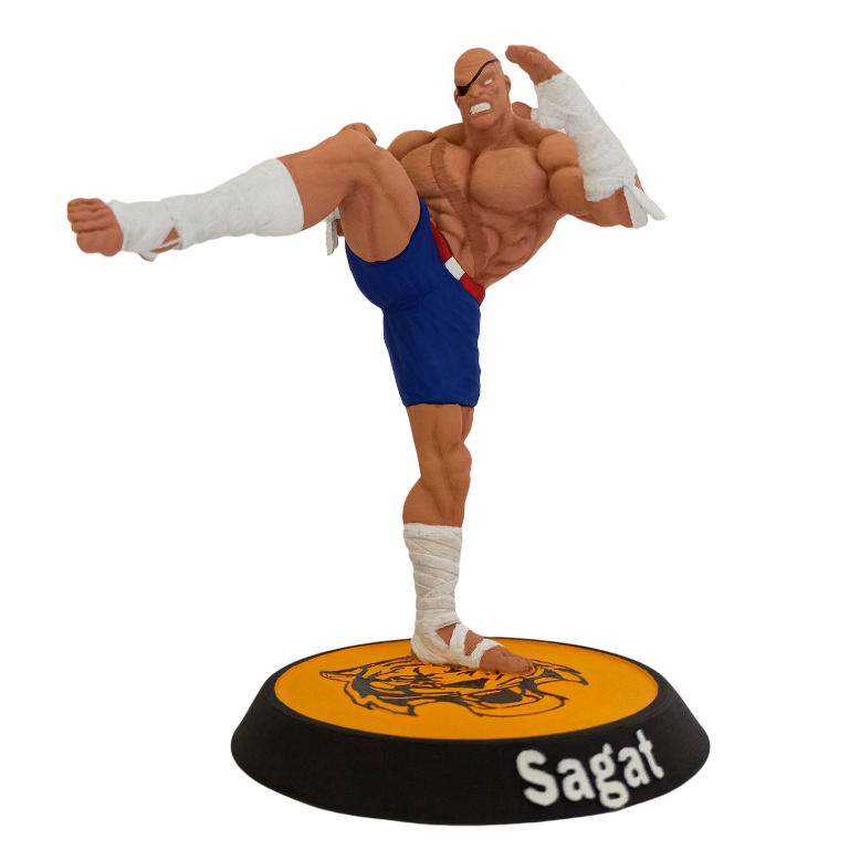 Sagat Street Fighter 20CM boneco Impressão 3D | Shopee Brasil Sagat Street Fighter 20CM boneco Impressão 3D | Shopee Brasil