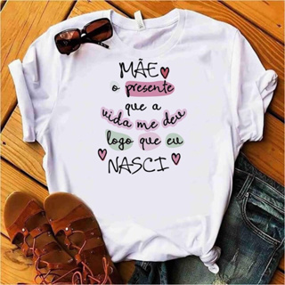 T-Shirts Baby Look Feminina/Dia das Mães/Homenagem/Frases