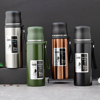 Garrafa Térmica Com Dupla De Isolamento 800Ml Com Tampa E Alça Squeeze Linha Premium