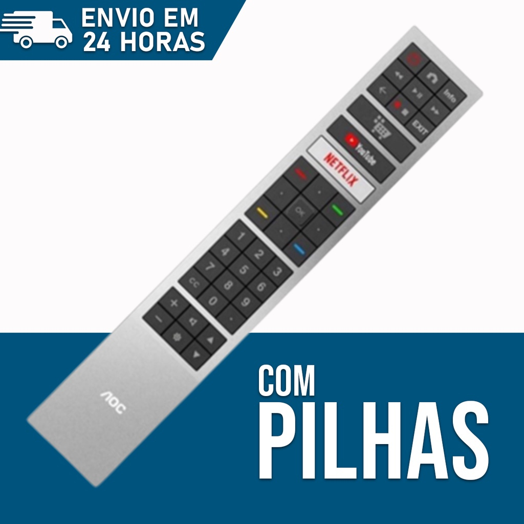 Controle Remoto Tv Aoc Smart Full Hd 32