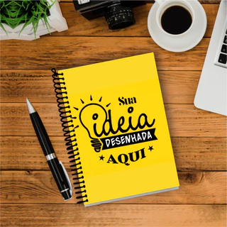30 Mini Caderno Personalizado com Sua Arte Logo