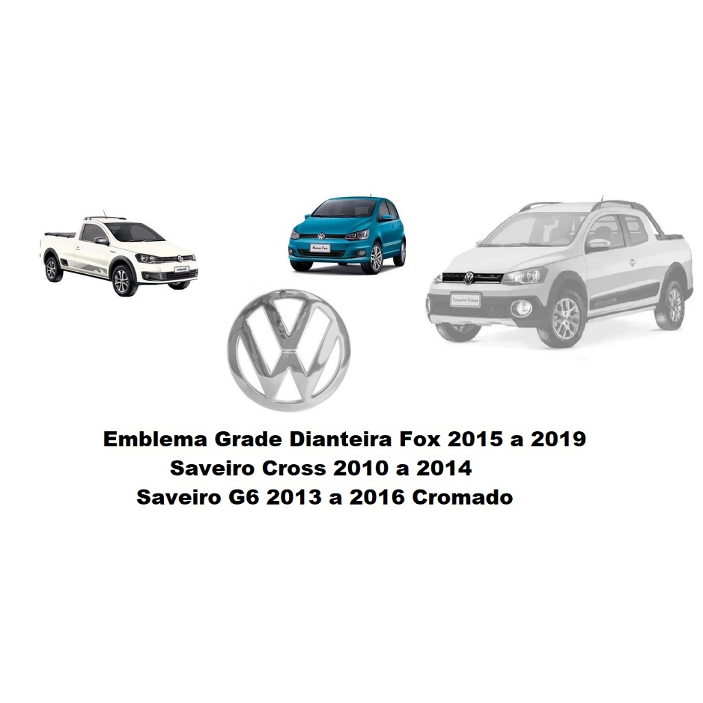 Sobre Grade Volkswagen Saveiro Cross 2014 A 2016 Cromada Aço Inox