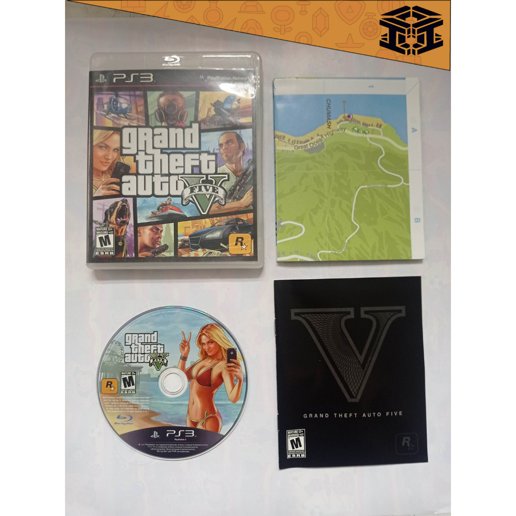 Grand Theft Auto V GTA 5 Playstation 3 Ps3 Original Funcionando Perfeitamente