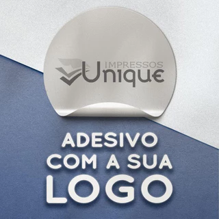 Adesivo Personalizado em BOPP (Vinil) 100 unid. 3x3 4x4 5x5 - Qualquer Tamanho e Formato