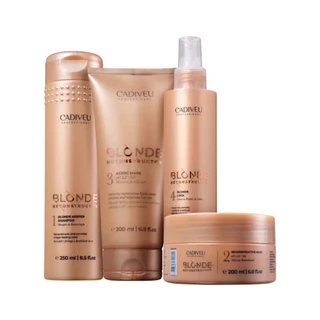 Cadiveu Kit Blonde Reconstructor 4 Produtos Home Care