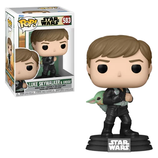 FUNKO POP STAR WARS: THE BOOK OF BOBA FETT - LUKE SKYWALKER WITH GROGU 583 NOVO ORIGINAL em Oferta na Shopee