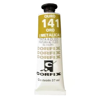 Tinta Óleo 37ml Para Pintura Em Tela Corfix 141 - Ouro Metálico