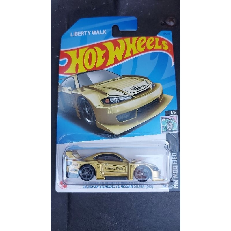 Hot wheels LB Super Silhouette Nissan Silvia S15 dourado