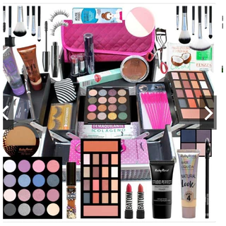 kit de maquiagem mega top com 20 itens (ler a descrição)
