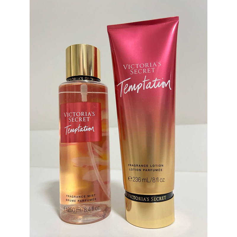 Kit Temptation Victoria Secret Creme Hidratante Body Splash Original Shopee Brasil