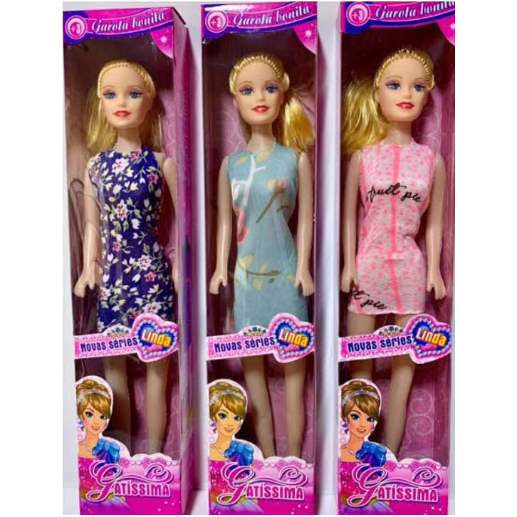 Boneca Estilo Barbie Barata Gatíssima Nova Série Linda Goalkids