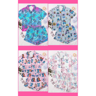 PIJAMA AMERICANO STITCH DORAMA BTS ROUPA DE DORMIR FEMENINA