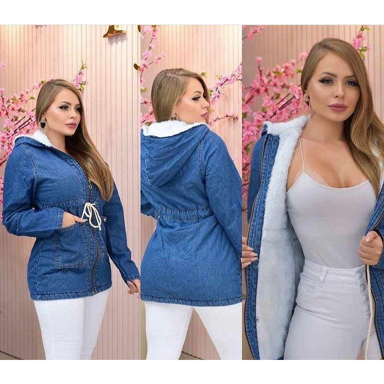 jaqueta parka com pelinho