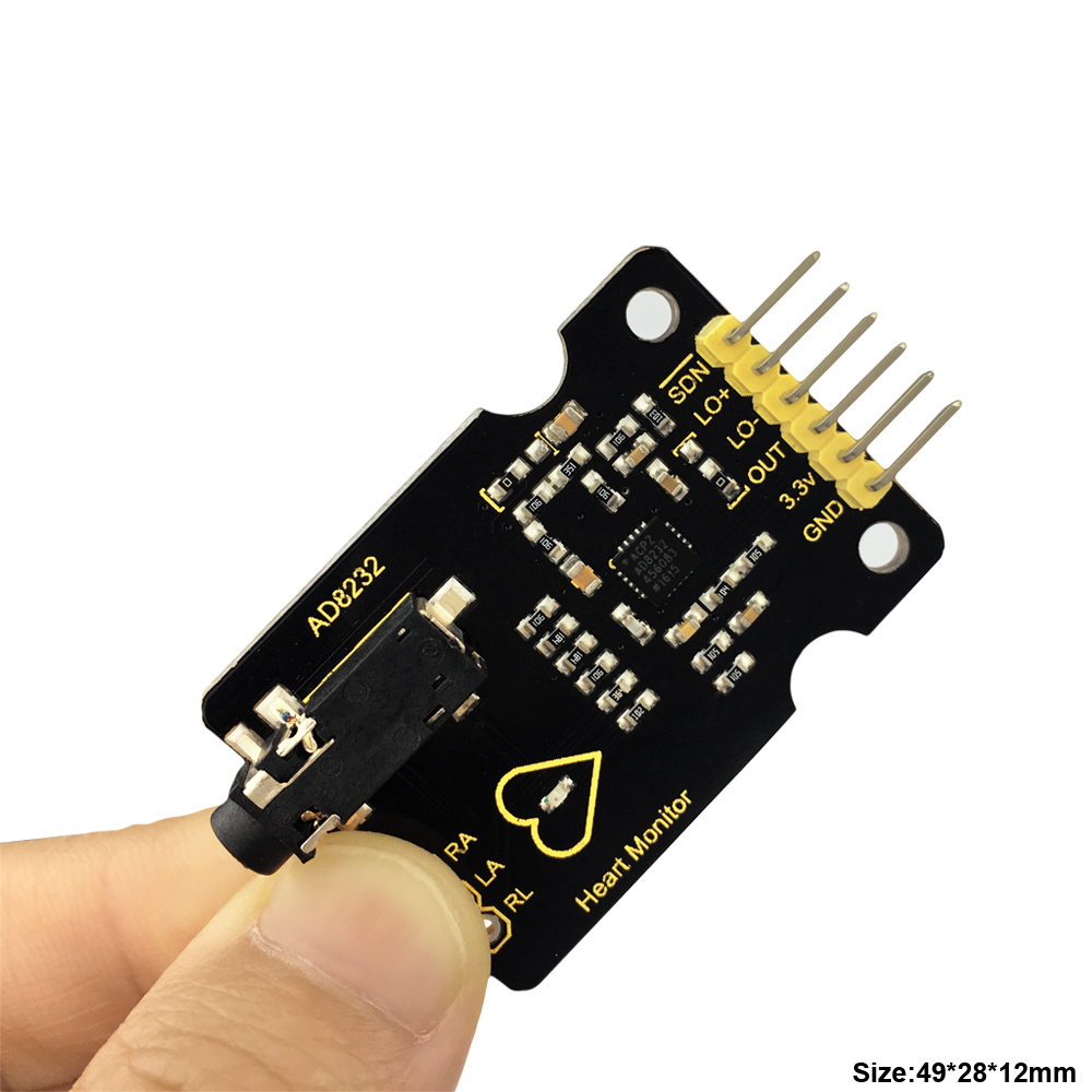 Módulo Sensor Ad8232 Batimento Cardíaco Ecg | Shopee Brasil