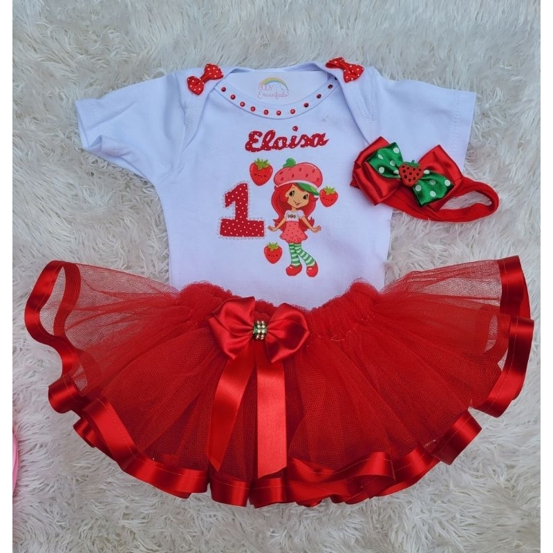 Saia de tule infantil hot sale vermelha