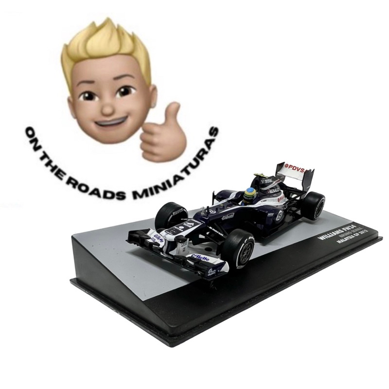 Miniatura Lendas brasileiras Williams FW34 Bruno Senna Malaysia GP 2012 1/43