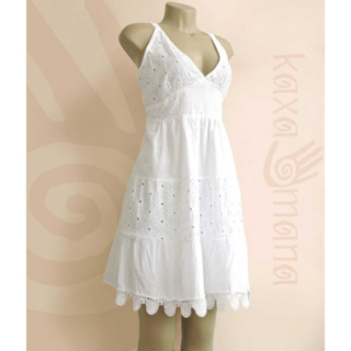 Vestido best sale branco hippie