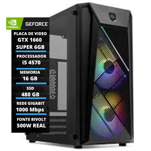 Pc Gamer Intel I5 4570 16gb Gtx 1660 Super 6gb Ssd 480gb | Shopee