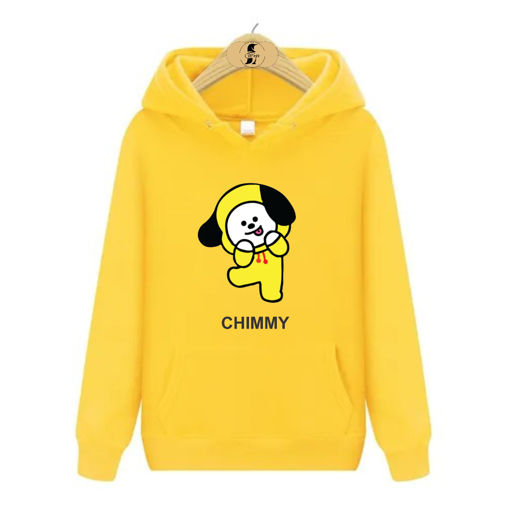 Blusa de Moletom Modelo Canguru estampa BTS Mascote Chimmy