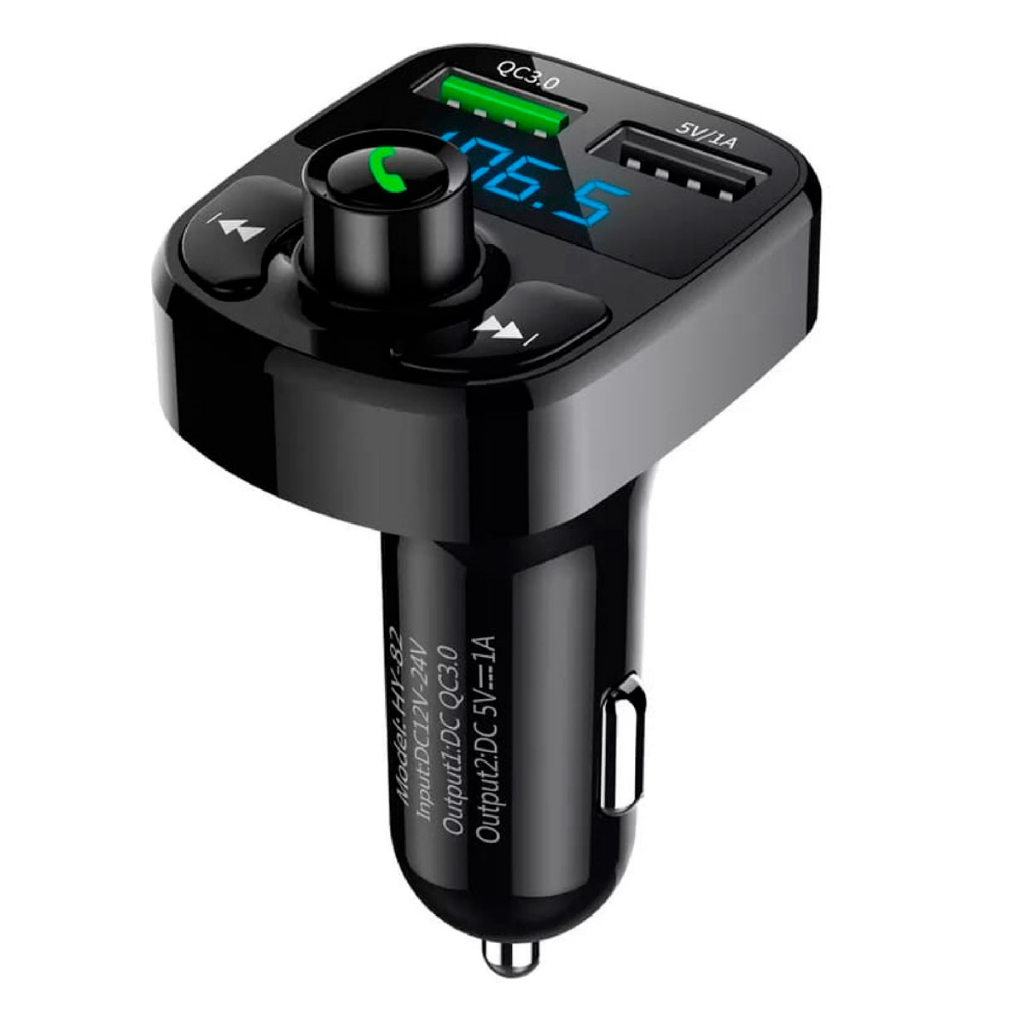 Carregador Carro Transmissor Fm Bluetooth Veicular Mp3 Rádio SusStore