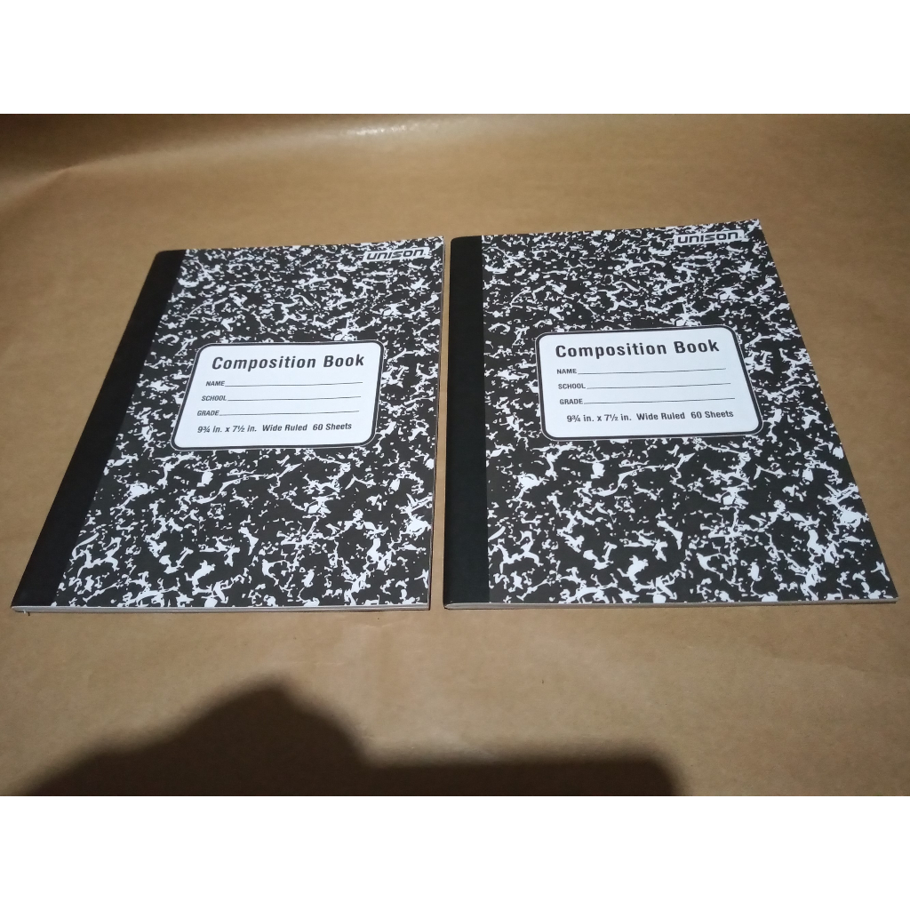 5 Caderno Americano Composition Book Wide Ruled Unison Shopee Brasil