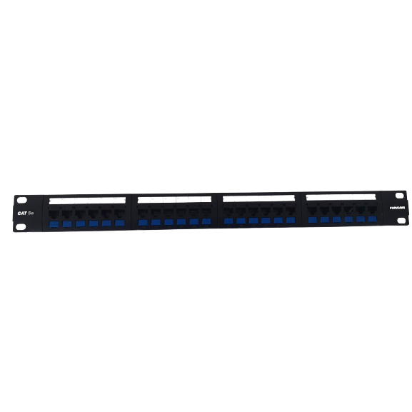 Patch Panel Cat 5e Furukawa Azul 24 Portas Rede Lan Rack Rj45 | Shopee ...