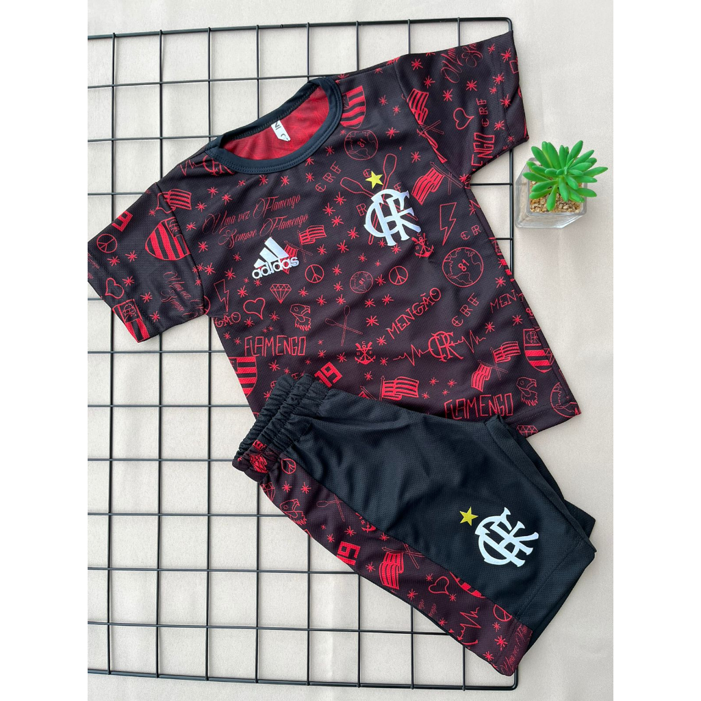 Conjunto infantil juvenil time futebol menino masculino