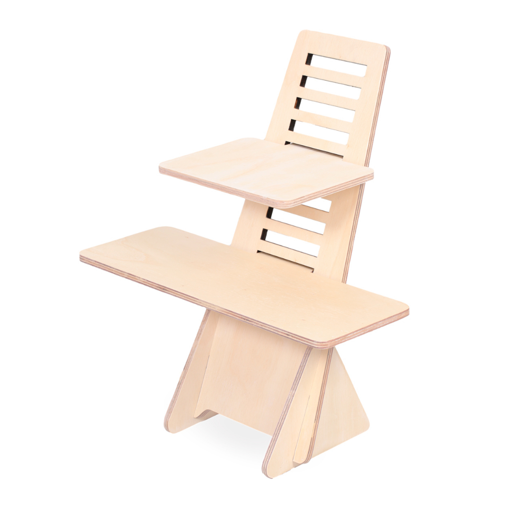 Standing Desk Suporte Notebook Madeira Regulável Ergonomico