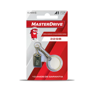 Mini Pendrive 32GB ATACADO Tipo Chaveiro Original MasterDrive 10 Anos de Garantia