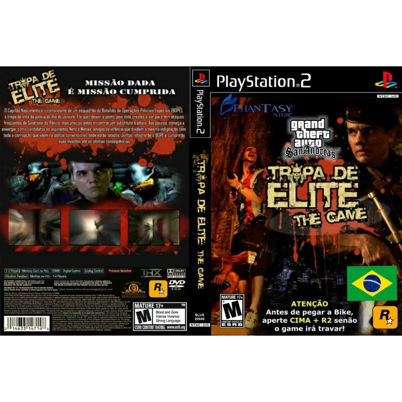 GTA Tropa de Elite legendado em português para PlayStation 2 PS2 ...