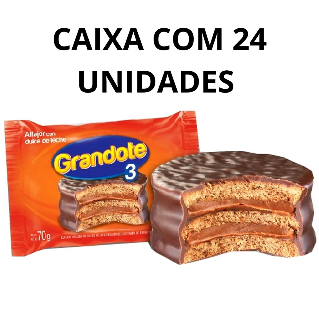 Caixa De Alfajor Grandote Misto Argentino COM 24 Unidades Promoção!
