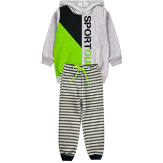Conjunto Moletom Flanelado Infantil Capuz Menino Masculino 2 ao 14