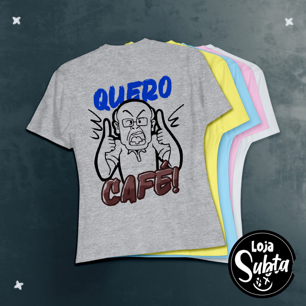 CAMISETA BABYLOOK QUERO CAFÉ(MEME) Shopee Brasil