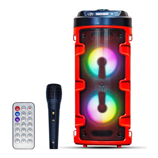 Caixa De Som Bluetooth Amplificada Portátil Bateria Usb 480w Caixinha Grande Microfone